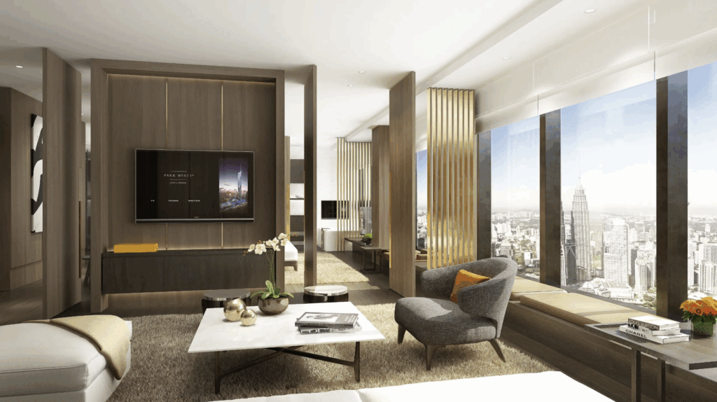 Tangkapan skrin laman web Park Hyatt Kuala Lumpur